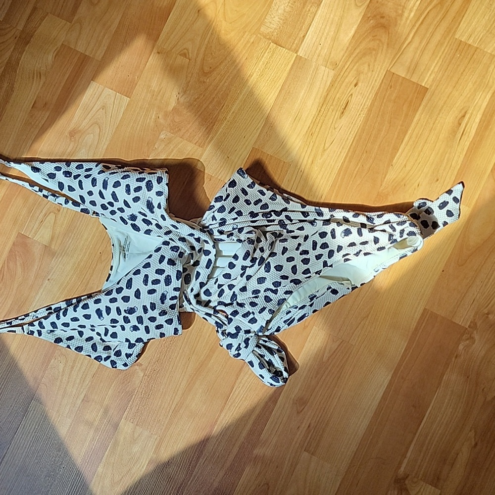 Leopard print bathing suit